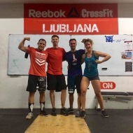 Keith Hinde, CrossFit425, Avstralija, Anthony Goosens in Barbara de Vlaeminck, CrossFit Cargo , Belgija