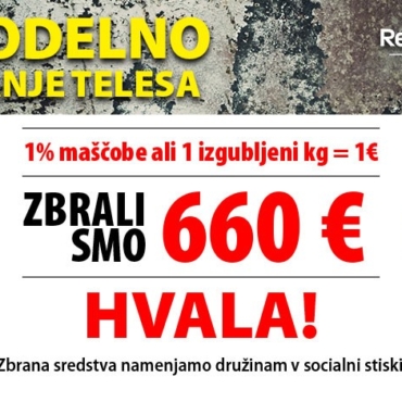 ZAKLJUČEK IZZIVA »DOBRODELNO OBLIKOVANJE TELESA« V RCL