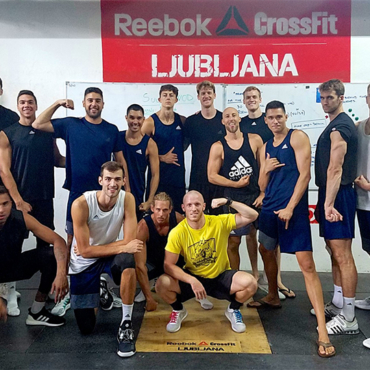 Trening ameriške moške odbojkarske olimpijske reprezentance v RCL