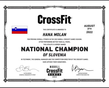 Hana Molan – National champion of Slovenia